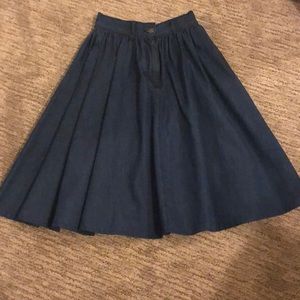 H&M denim flair skirt